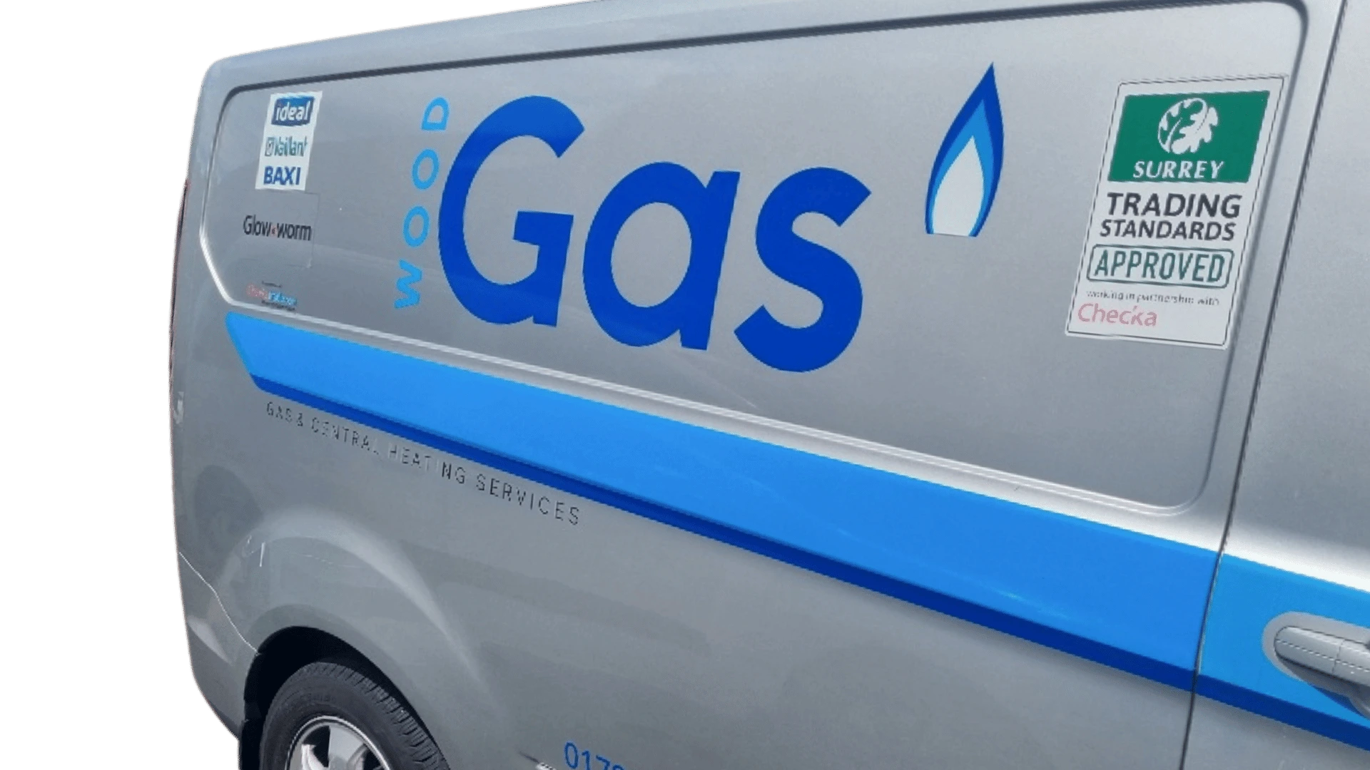 Wood Gas Ltd service van - your local Hampshire heating engineers